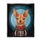 Stupell Industries Day of Dead Chihuahua Framed Floater Canvas Wall Art